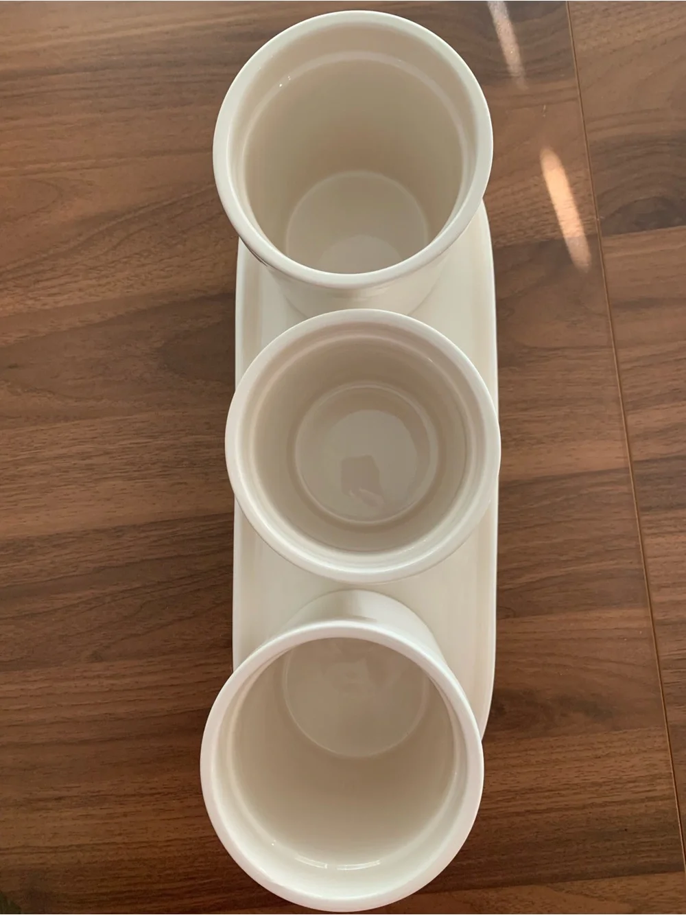 💙Rae Dunn Icon Collection Utensil Holder with Tray Set ⭐️RETIRED⭐️